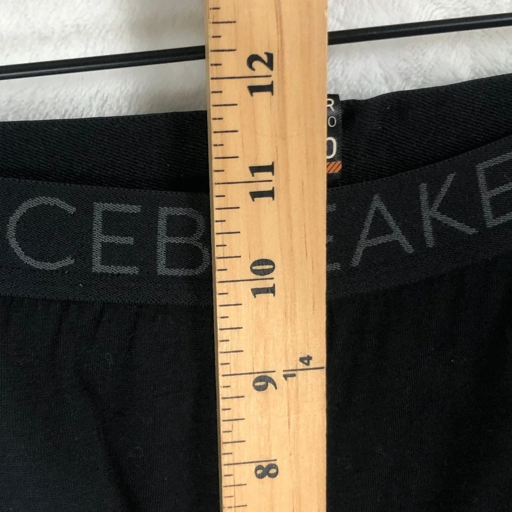 ICEBREAKER Merino 200 Oasis Thermal Leggings Men's M Black Base Layer Winter Ski